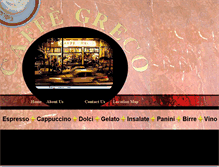 Tablet Screenshot of caffegreco.com